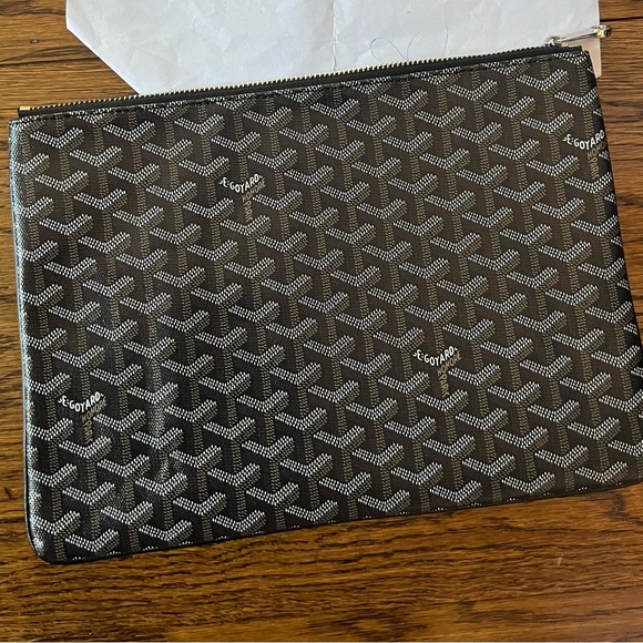 Accessories Goyard Zip Pouch Coated Canvas Black Poshmark